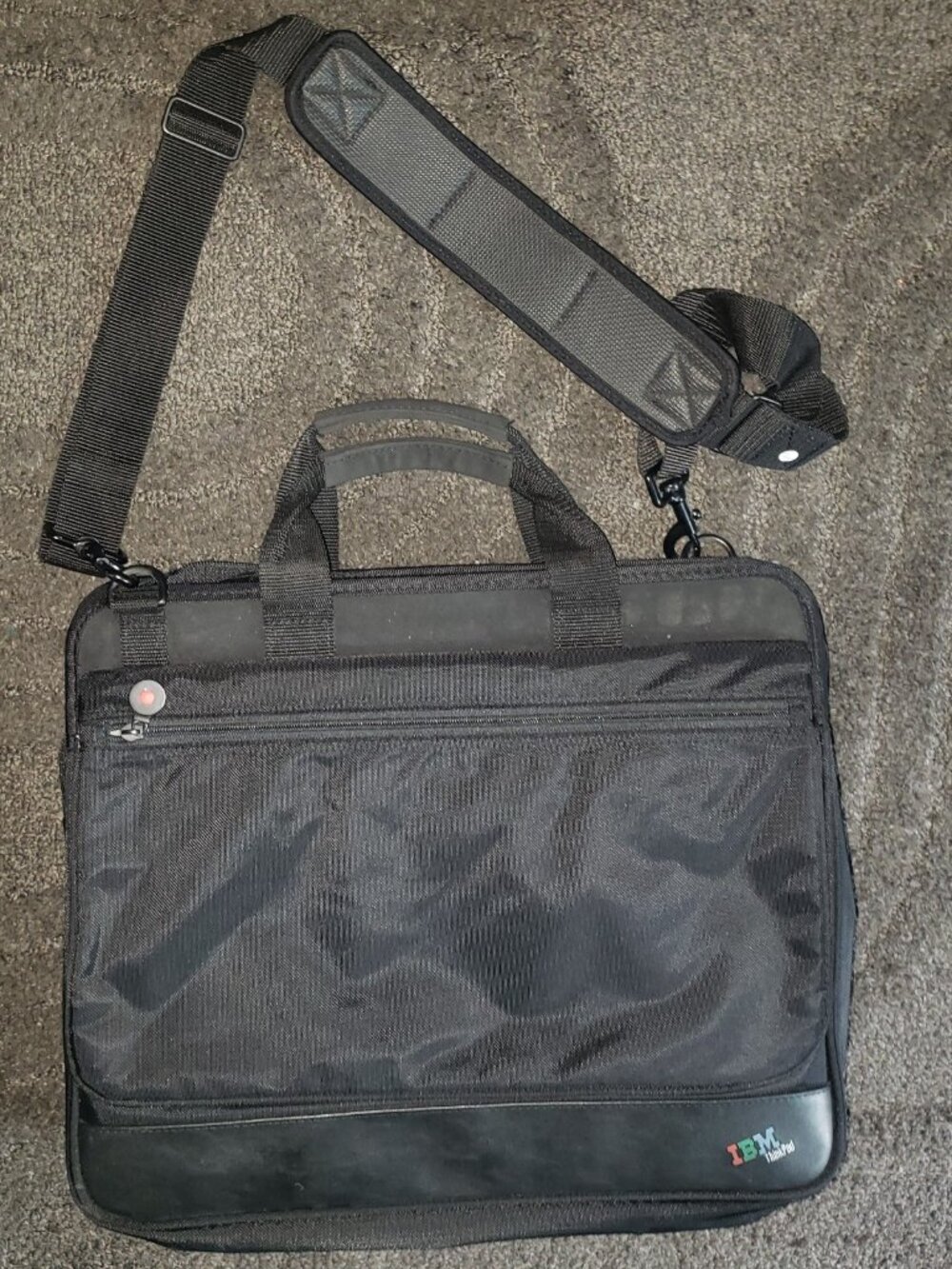 IBM ThinkPad Business Laptop Case Shoulder Bag Black Multi-Compartment